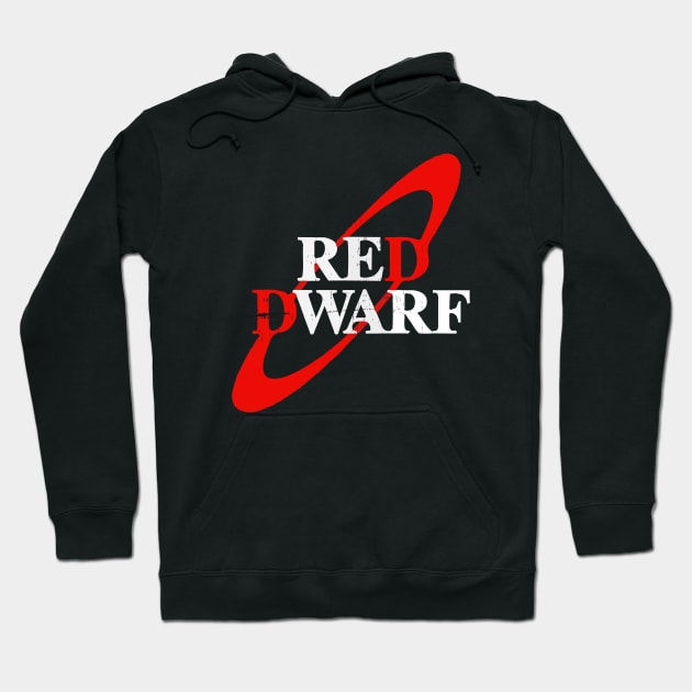 Red Dwarf Distressed Sci Fi Hoodie by Prolifictees